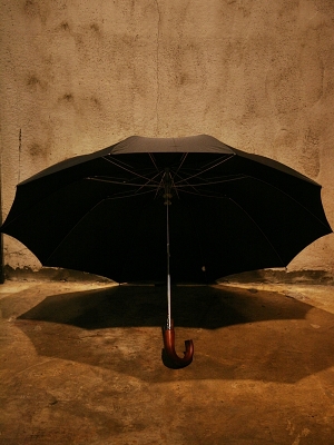 Fox Umbrellas TEL-5 Brown Wood - Black