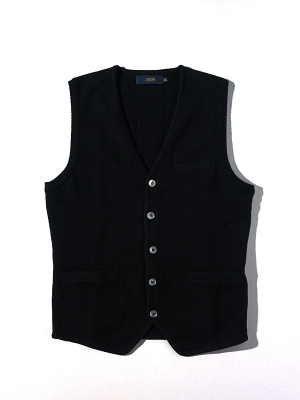 Jrium Merino Wool Knitted Vest - Black