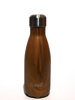 Swell Bottle 9oz Teak Wood