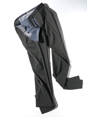 Germano 345 4606 Travel Line Slacks - Charcoal