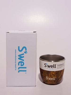 Swell Bottle Tumbler Collection 10oz   - Teak Wood