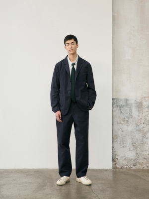 Pottery Washed Sports Jacket - Navy