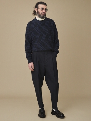 【YASHIKI】 Hyoka Knit Polo(navy) 1 ポロシャツ トップス メンズ 正規品 送料無料