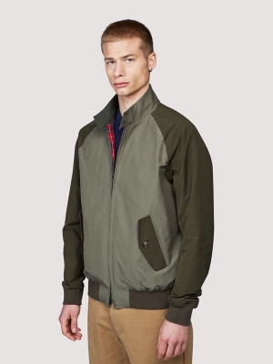 Baracuta G9 Colour Block Jacket - Army