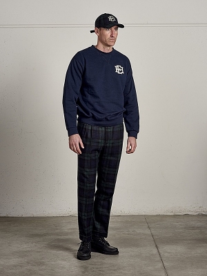 East Harbour Surplus Stones Washed Sweatshirts-Navy