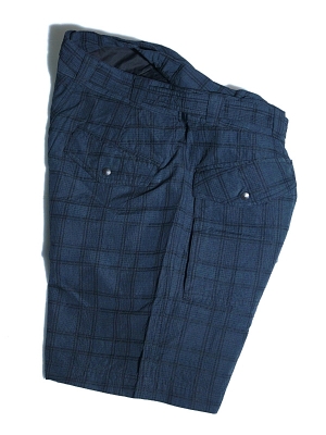 Eastlogue Airforce Bekted Shorts - Black Grey Check